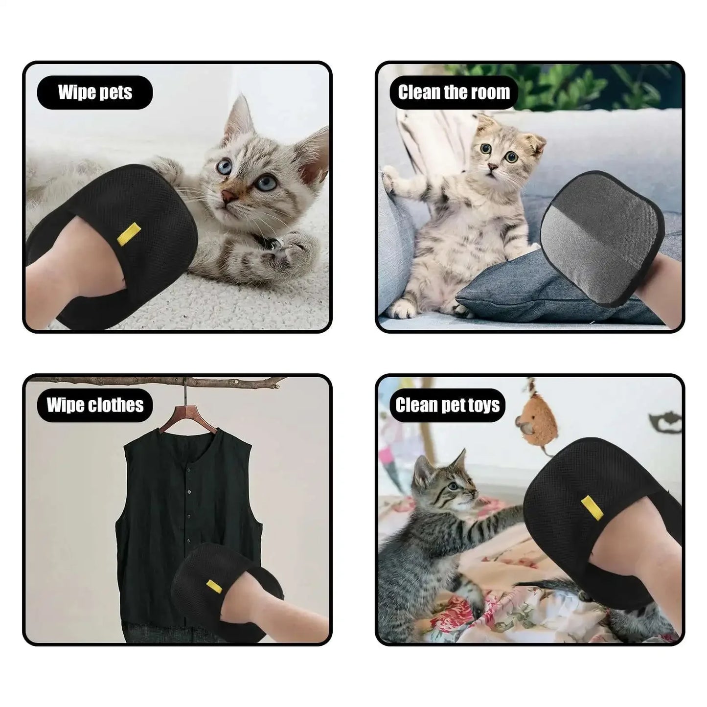 Gloves Remove Dog Cat Fur Hair for Carpets Sofa